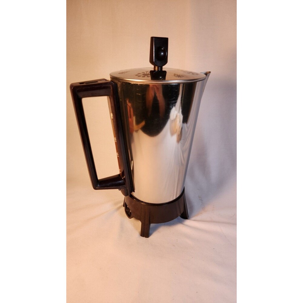 Presto MCM Vintage Electric Coffee Maker Percolator Submersible Pot 12 cups - Picture 7 of 11